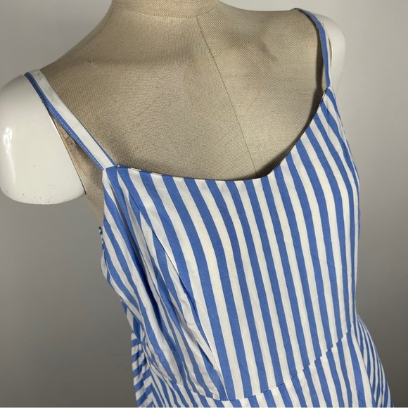 💕 Old navy Blue and White Striped Women's Dress L - Picture 6 of 12